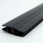PVH04-904BKL8 Магнитный уплотнительный профиль, 135° скошенный угол для стекла 8 мм, 2500мм, premium