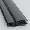 PVH04-907GFM8 Магнитный уплотнительный профиль для стекла 8мм, регулируемый 90°- 180°, 2500мм, premium