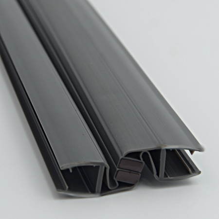 PVH04-907GFM8 Магнитный уплотнительный профиль для стекла 8мм, регулируемый 90°- 180°, 2500мм, premium PVH04-907GFM8 Магнитный уплотнительный профиль для стекла 8мм, регулируемый 90°- 180°, 2500мм, premium