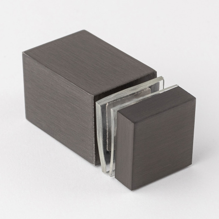 Сквозное крепление штанги 15х15 к стеклу Графит S10-1507GF