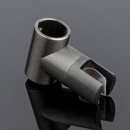 D02-512GFM/sus304 Соединитель трубы ф19 180°, графит матовый, sus304