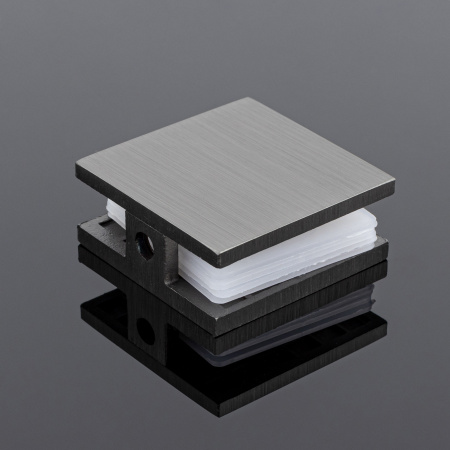 K02-202GFM/sus304 Коннектор стена-стекло 90˚, графит матовый, sus304