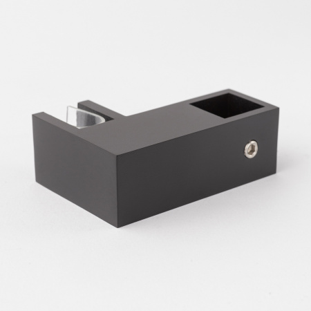 Крепление штанги 15х15 к стеклу матовый черный S10-1506BL