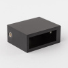 S02-500BLK/sus304 Соединитель труба стена 30*10, черный матовый, sus304