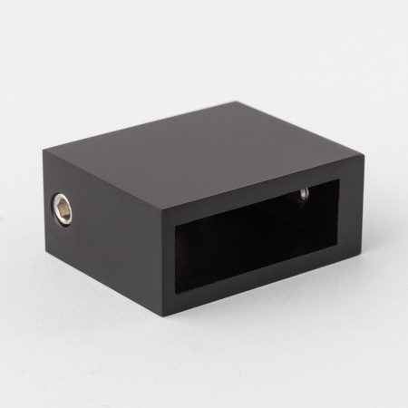 S02-500BLK/sus304 Соединитель труба стена 30*10, черный матовый, sus304