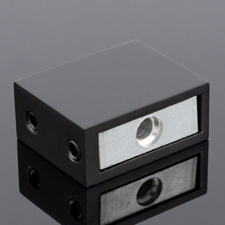 S02-500BLK/sus304 Соединитель труба стена 30*10, черный матовый, sus304