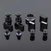 RS02-400BLK/SUS304 Комплект раздвижной системы для стеклянных душевых кабин, черный матовый, SUS304