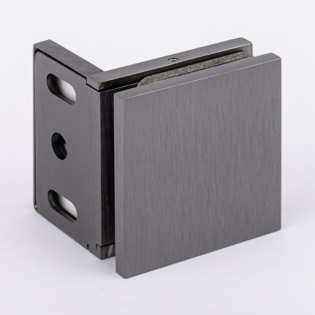 Коннекторстена-стекло с  крышкой 90°, графит матовый, латунь H41-GFM/brass