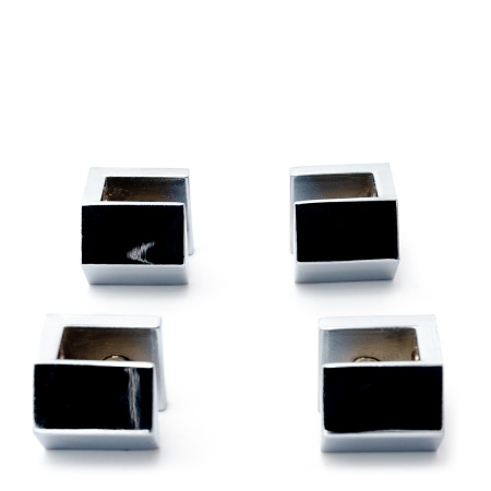 Держатель полки CS-107Z-PC, 10мм, комплект 4 шт,  Хром глянцевый