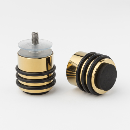 Кноб с резиновым торцом золото глянцевое R10-K03GD Кноб с резиновым торцом золото глянцевое R10-K03GD