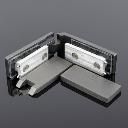 P03-104GRF/sus304 Петля стекло-стекло 135˚, графит матовый, sus304 P03-104GRF/sus304 Петля стекло-стекло 135˚, графит матовый, sus304