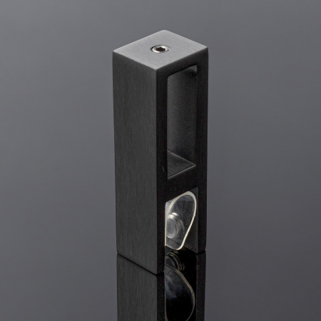 S02-501GFM/sus304 Держатель стекла сквозной 30х10, графит матовый, sus304