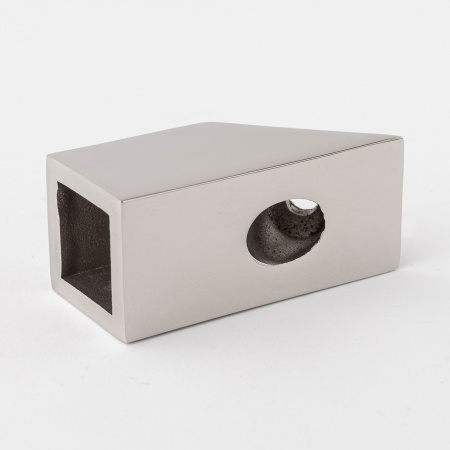 Крепление штанги 15x15 к стене 45° Хром глянцевый S10-1504PC
