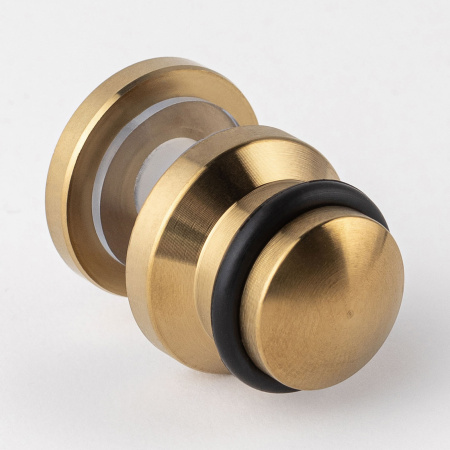 Фиксатор стекла к штанге 30х10 нижний Брашированное золото S10-F3001GDB