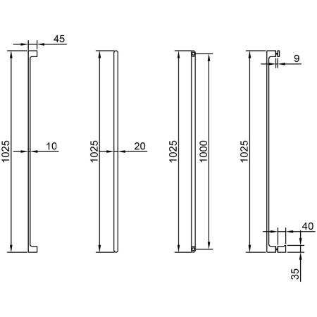 Ручка полотенцесушитель-скоба, брашированное золото, нержавеющая сталь sus304 ZL011-BGD/sus304