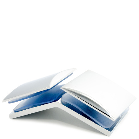 CP-304S-PC Коннектор стекло-стекло 135°, Хром глянцевый