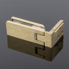 P03-106BGD/sus304 Петля стена-стекло, открывание 90˚, брашированное золото, sus304