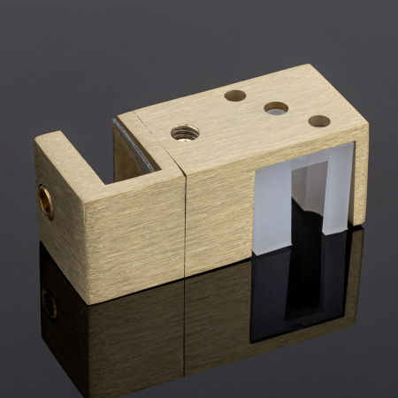 N02-402BGD/sus304 Нижняя направляющая двойная, брашированное золото,sus304