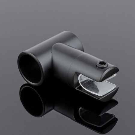 D02-512BLK/sus304 Соединитель трубы ф19 180°, черный матовый, sus304