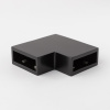 S02-504BLK/sus304 Соединитель трубы 30х10 угловой 90°, черный матовый, sus304