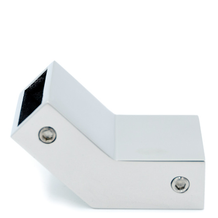 CK-105D30-PC Коннектор трек-трек 135° прямоугольный, 30*10, Хром глянцевый