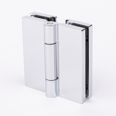 Петля стекло-стекло с  крышками, хром, латунь H7903-СR/brass Петля стекло-стекло с  крышками, хром, латунь H7903-СR/brass