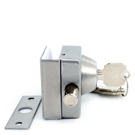 LC-18A-SSS Замок с ответной планкой в стену, Хром Матовый