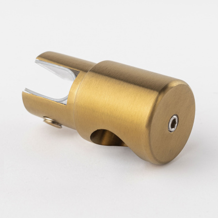 D02-508BGM/brass Держатель стекла ф19, брашированное золото, латунь