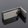 P03-106GRF/sus304 Петля стена-стекло, открывание 90˚, графит матовый, sus304