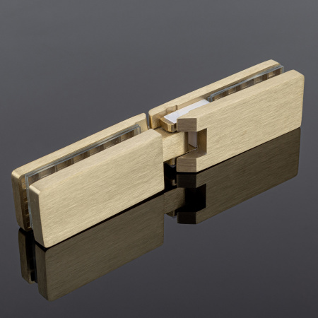 P03-105BGM/sus304 Петля стекло-стекло 180°, брашированное золото, sus304 P03-105BGM/sus304 Петля стекло-стекло 180°, брашированное золото, sus304