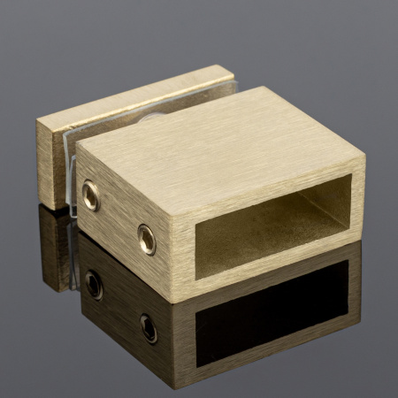 S02-505BGD/sus304 Соединитель труба-стекло 30х10, брашированное золото, sus304