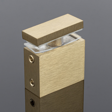 S02-505BGD/sus304 Соединитель труба-стекло 30х10, брашированное золото, sus304