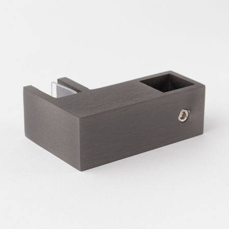 Крепление штанги 15х15 к стеклу Графит S10-1506GF