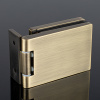P03-101BRZ/brass Петля стена-стекло с защелкивающейся крышкой 90°, бронза, латунь