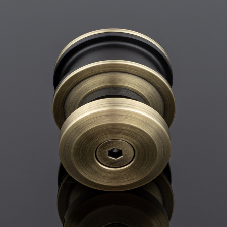 R02-401BRZ/SUS304 Ролик с креплением к стеклу, бронза, SUS304