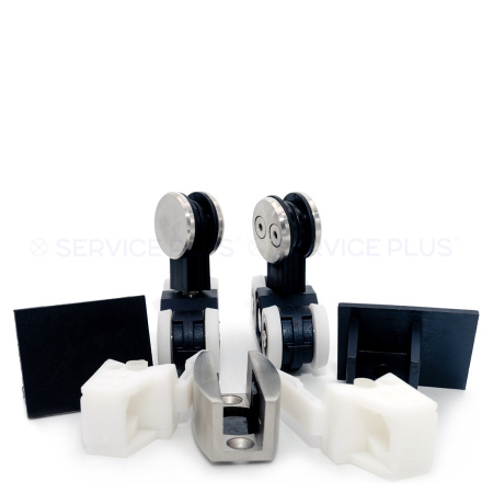 AJ-200-PC Комплект фурнитуры для раздвижной системы, SUS304, Хром Матовый