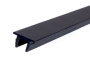 Z06-AL/BL Заглушка для опорного профиля 19х13х2, 1 м, алюминий/черный