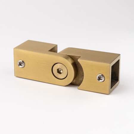 Соединитель регулируемый штанга-штанга 15х15 золото глянцевое S10-15R04GD