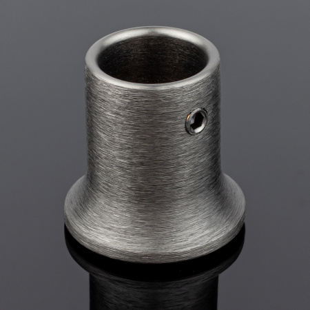 S02-506GFM/brass Соединитель труба-стена ф19, графит матовый, латунь