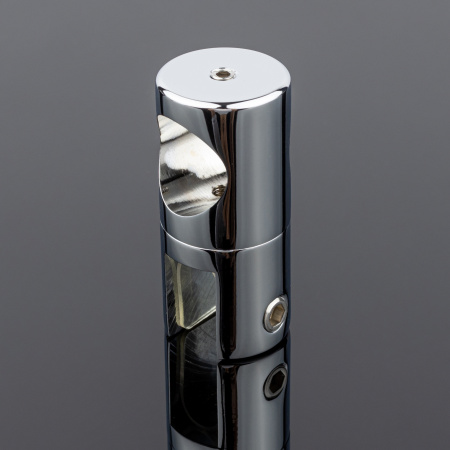 D02-507CR/brass Держатель стекла сквозной ф19, хром, латунь