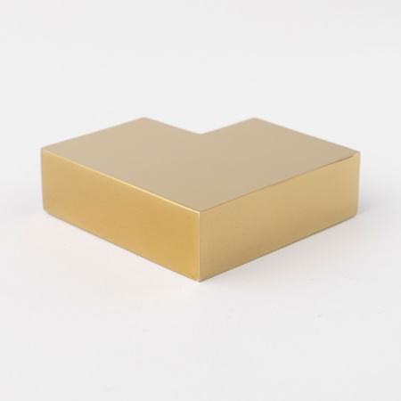 Соединитель трубы 30х10 90°, горизонтальный  золото глянцевое S10-3006GD