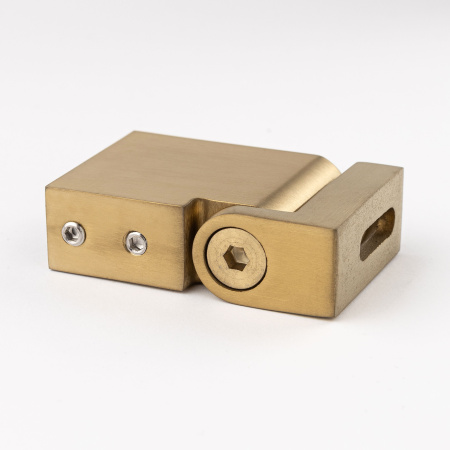 Регулируемое крепление штанги 30х10 к стене Брашированное золото S10-30R01GDB