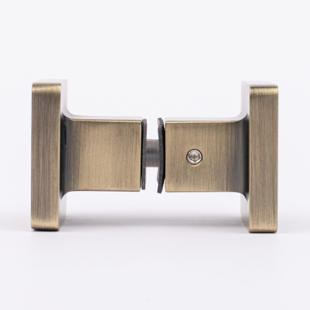 Ручка кноб квадратная, для стеклянной двери душевой кабины,бронза, латунь DDJ17-BRZ/brass Ручка кноб квадратная, для стеклянной двери душевой кабины,бронза, латунь DDJ17-BRZ/brass