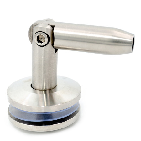 CG-03 Крепление козырька, тяга-стекло, Хром Матовый