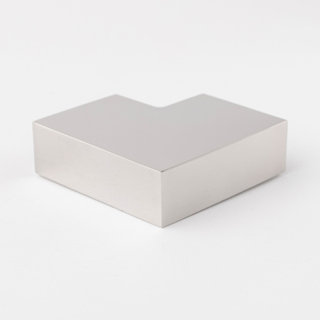 S02-504CR/sus304 Соединитель трубы 30х10 угловой 90°, хром, sus304