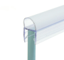 BK-700T10 Профиль уплотнительный, распашной двери дверь-стена, 90 град°, T=10мм, L=2200мм, ПВХ  , Прозрачный