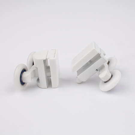 Ролики для дверей душевой кабины белый, 4 шт, 2 верхних, 2 нижних