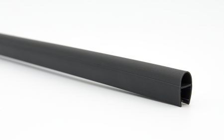 PVH04-906GFM8 Уплотнительный ПВХ профиль для стекла 8мм, 2500мм, premium, графит матовый PVH04-906GFM8 Уплотнительный ПВХ профиль для стекла 8мм, 2500мм, premium, графит матовый