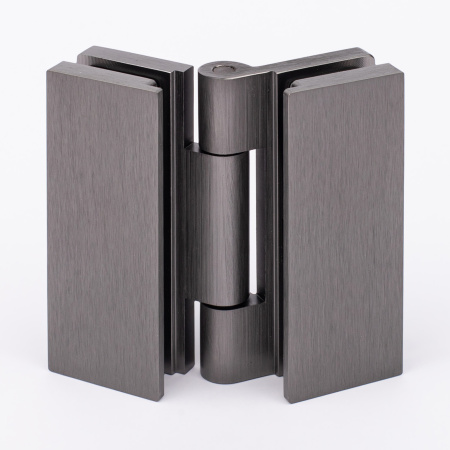 Петля стекло-стекло с  крышками, графит матовый, латунь H7903-GFM/brass Петля стекло-стекло с  крышками, графит матовый, латунь H7903-GFM/brass