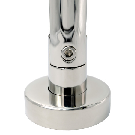 CZ-04-PC Стойка для стеклянных ограждений, Хром глянцевый